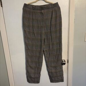 Fall Plaid Vintage Trousers